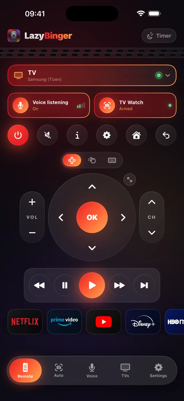 Your Panasonic remote, on your iPhone.