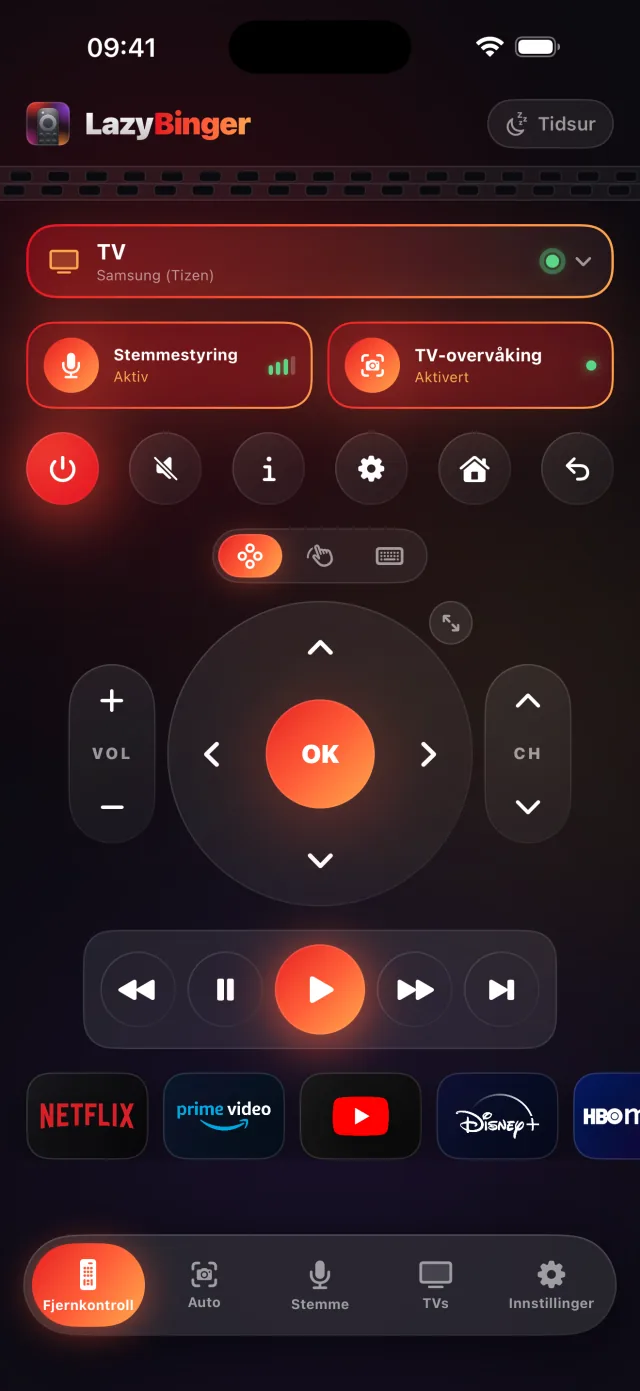 Chromecast-fjernkontrollen din, på iPhonen.