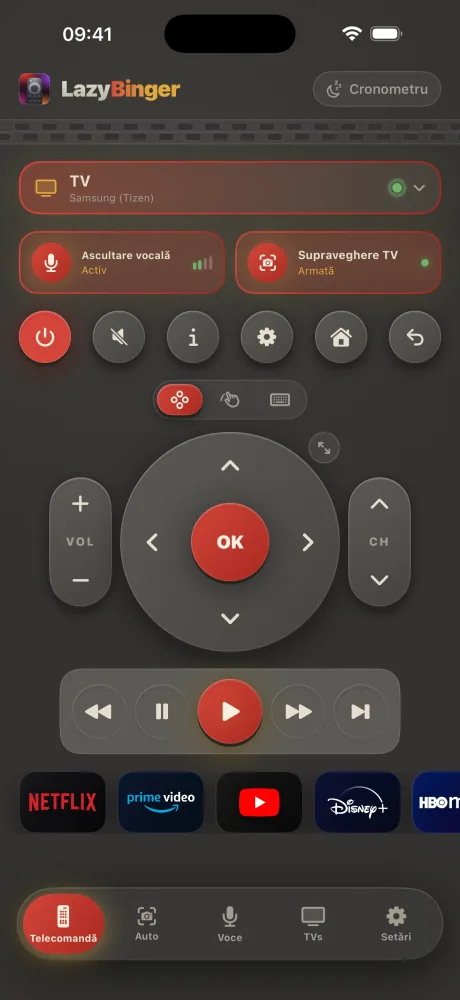 Ecranul telecomenzii LazyBinger — Retro